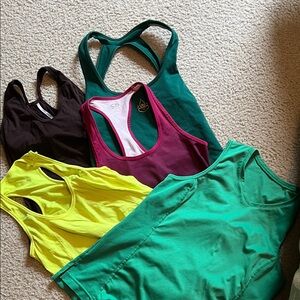 Colorful Racerback Tank Tops
